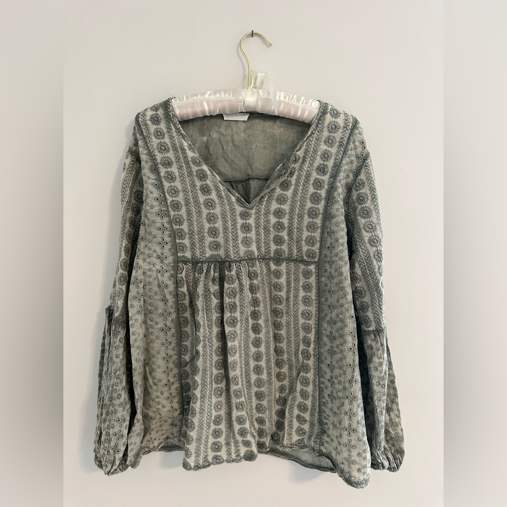 Green blouse